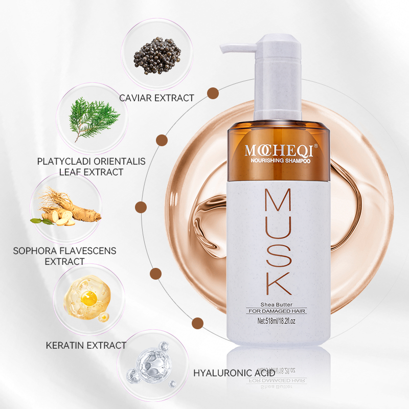 MOCHEQI Private Label Органическое аргановое масло без сульфатов Увлажняющий шампунь Питательный восстанавливающий против вьющихся волос для сухих поврежденных волос 