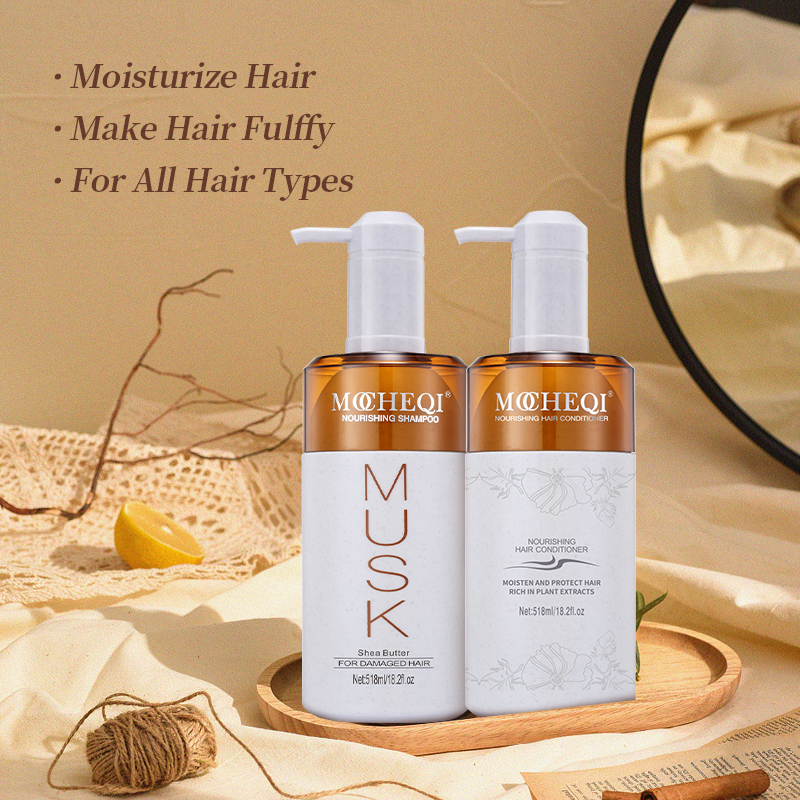 MOCHEQI Private Label Натуральный Органический Питательный Увлажняющий Разглаживающий Шампунь и Кондиционер для Ухода за Волосами Набор Для Салонного Использования